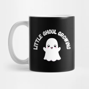 Little Ghoul Growing. Halloween, cute ghost, pregnancy Mug